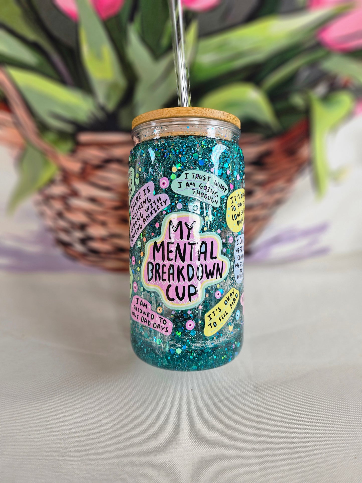 Glitter tumbler