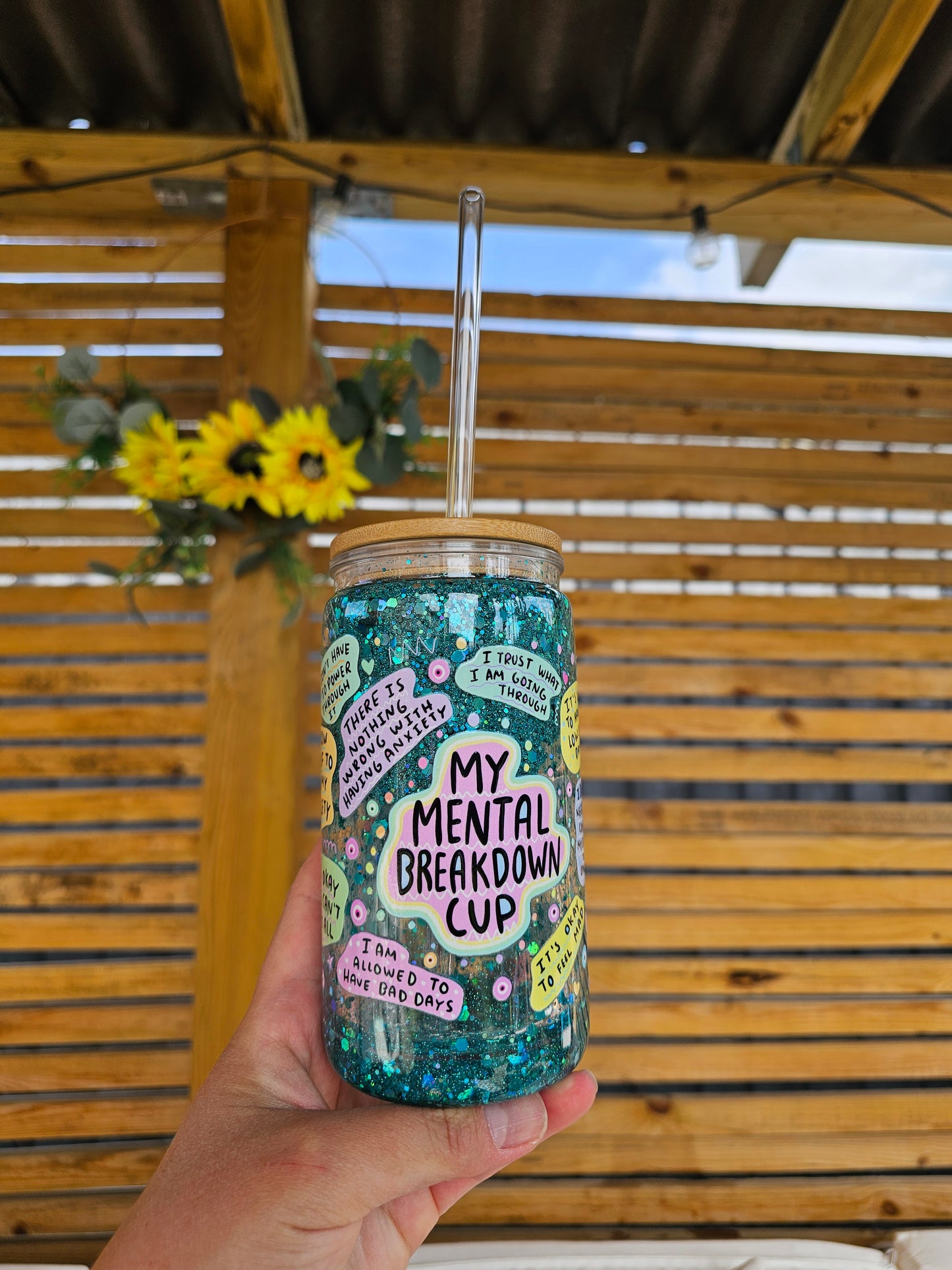Glitter tumbler