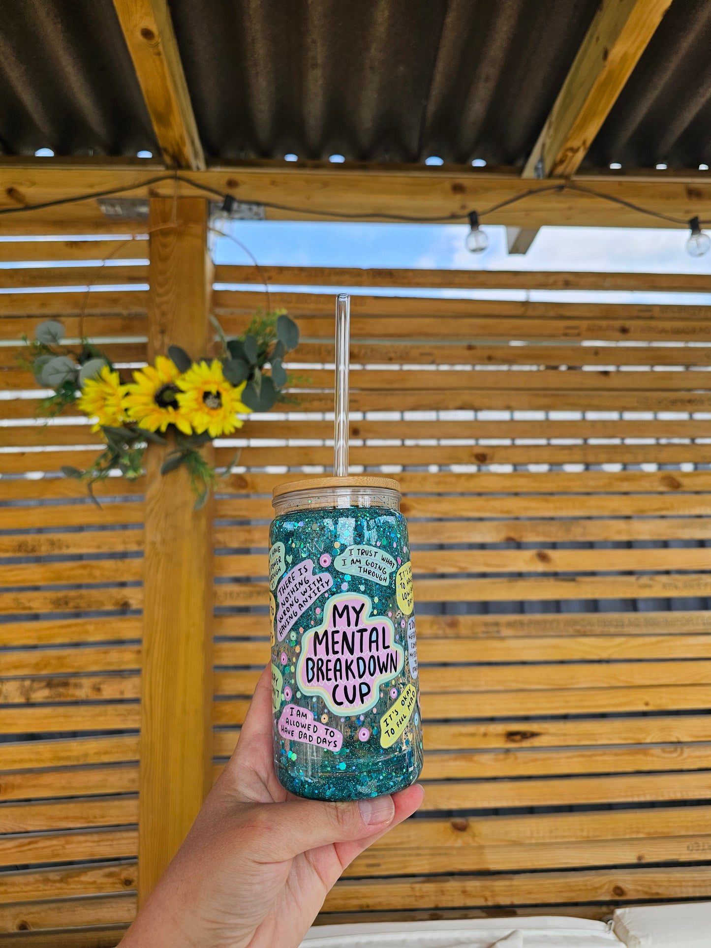 Glitter tumbler